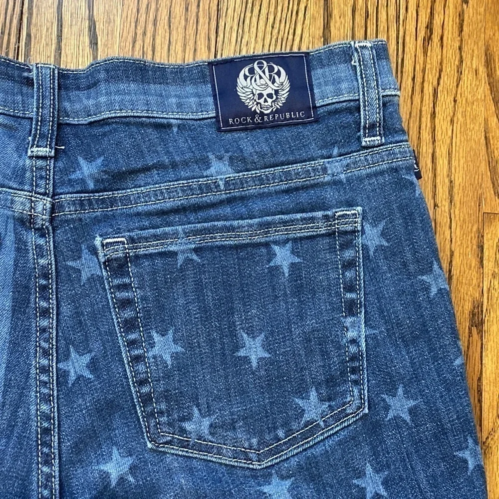 Rock & Republic Lolita Sexy Patriotic Cut Off Shorts